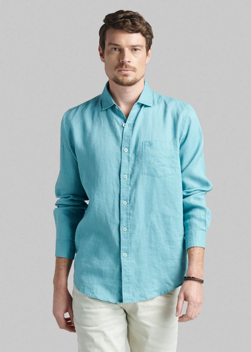 CAMISA LINO GREEN BAY RIVER - 1