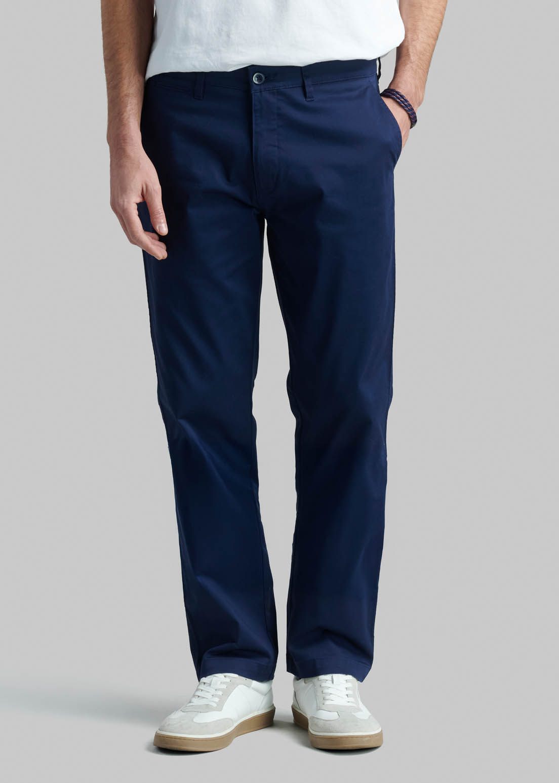PANTALON BUSINESS TWILL WITHOUT PLEATS DK.BLUE - 1