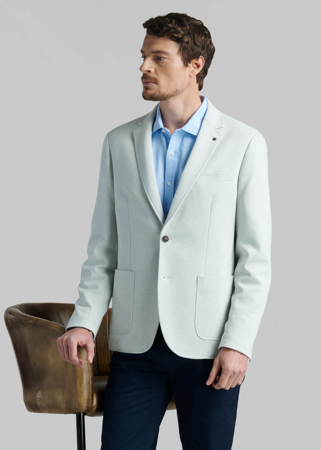 BLAZER MANHATTAN LT GREY - 5