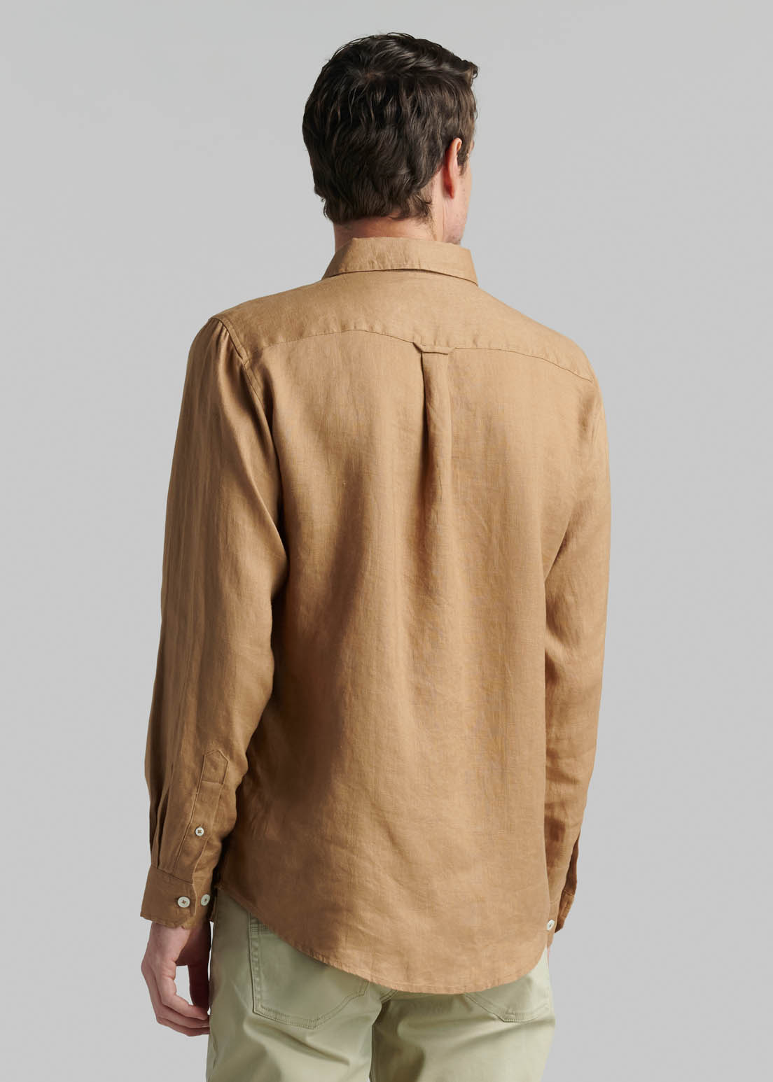 CAMISA LINO GREEN BAY CAMEL - 4