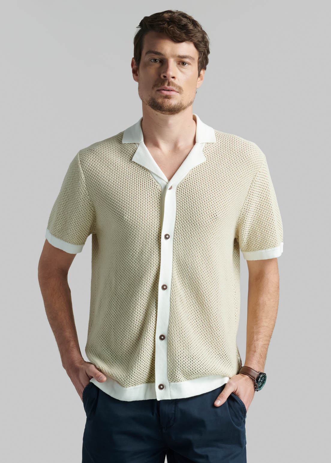 CAMISA ROCHESTER BEIGE - 1
