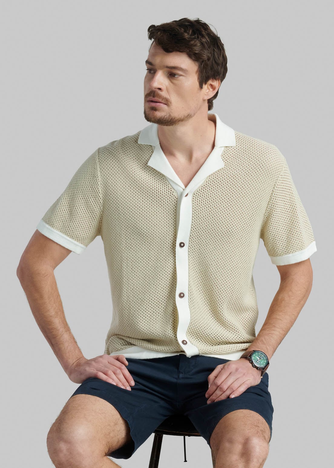 CAMISA ROCHESTER BEIGE - 5