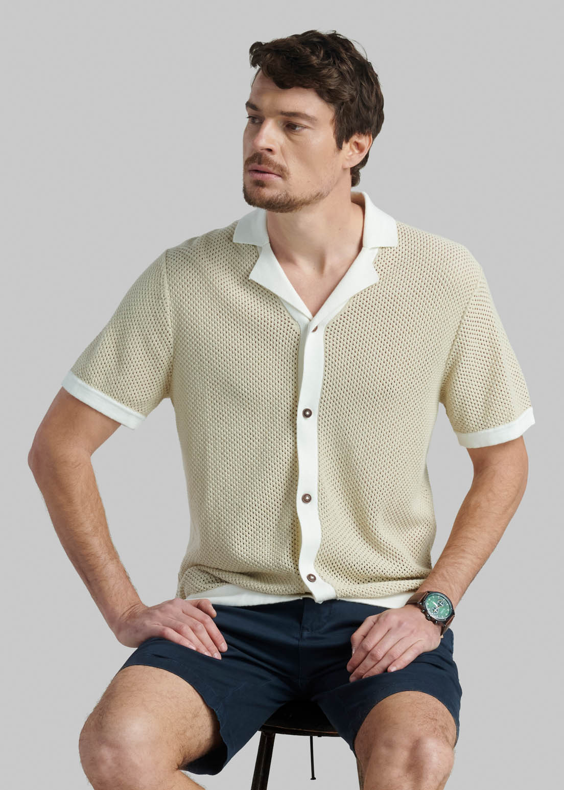 CAMISA ROCHESTER BEIGE - 5