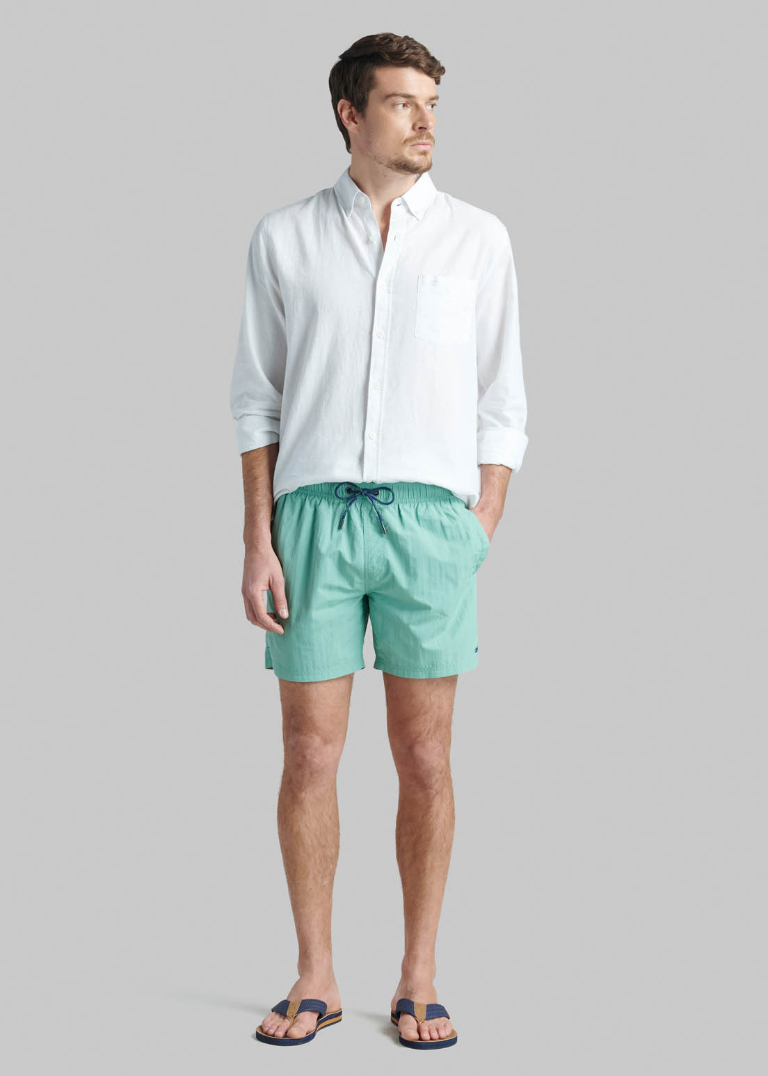 TRAJE DE BAÑO BASICO LT. GREEN - 2