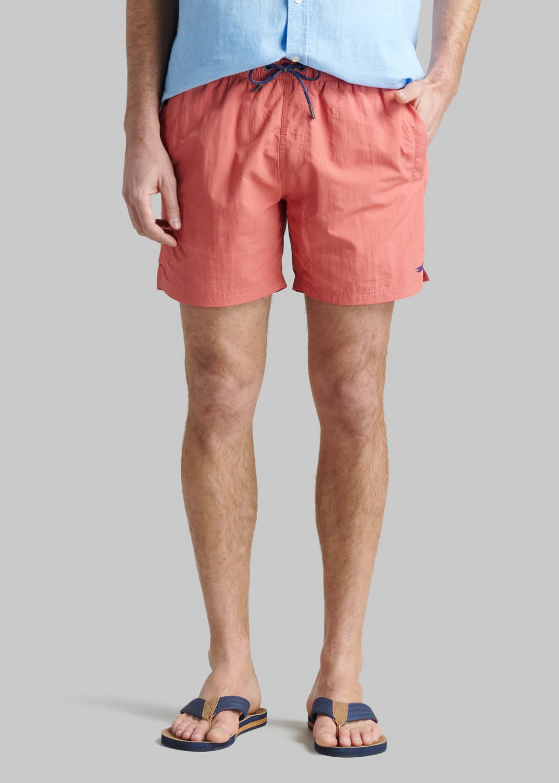 TRAJE DE BAÑO BASICO ORANGE - 1