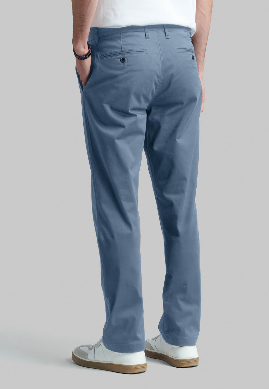PANTALON BUSINESS TWILL WITHOUT PLEATS L/33 METAL - 4