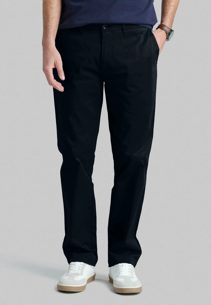 PANTALON BLACK TWILL WITHOUT PLEATS BUSINESS - 1