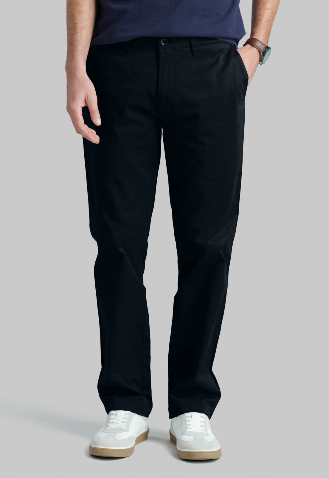 PANTALON BLACK TWILL WITHOUT PLEATS BUSINESS - 1