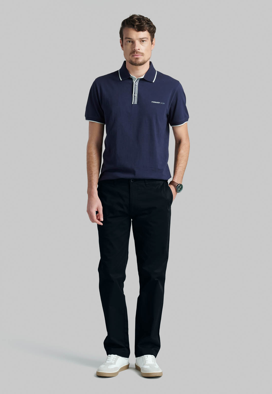 PANTALON BLACK TWILL WITHOUT PLEATS BUSINESS - 2