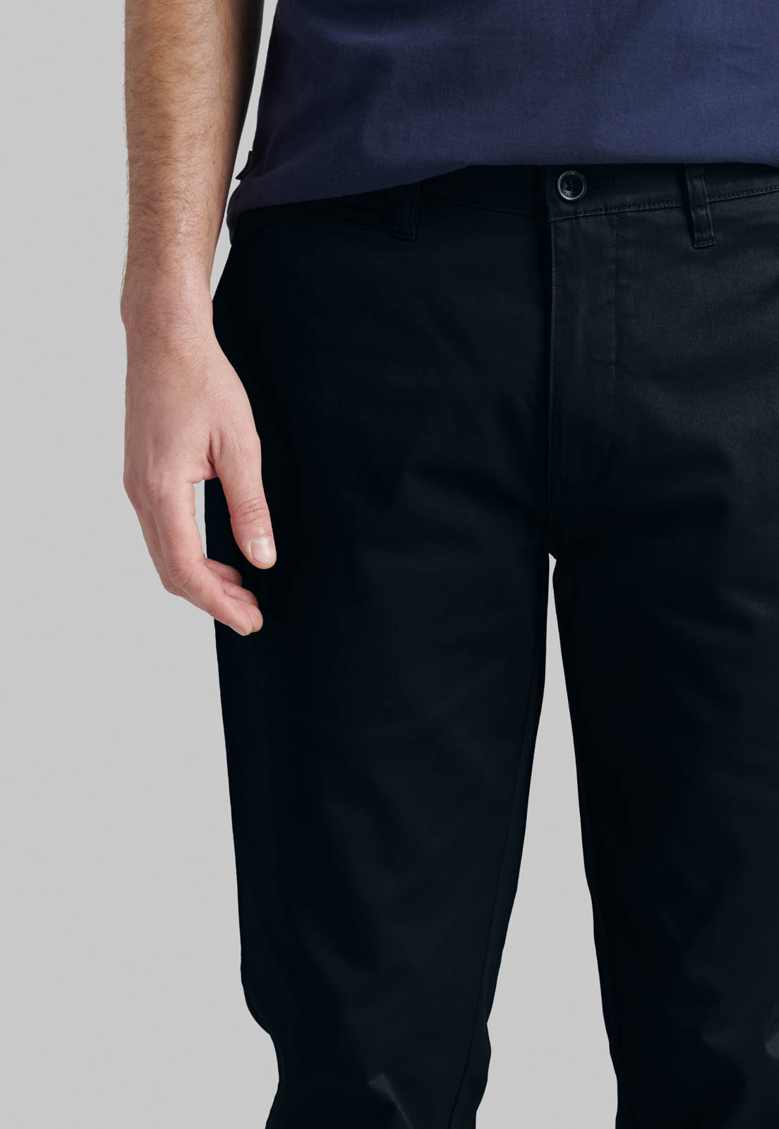PANTALON BLACK TWILL WITHOUT PLEATS BUSINESS - 3
