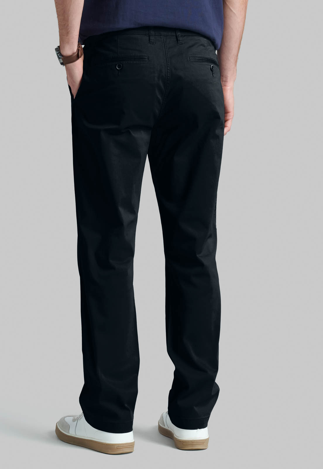 PANTALON BLACK TWILL WITHOUT PLEATS BUSINESS - 4