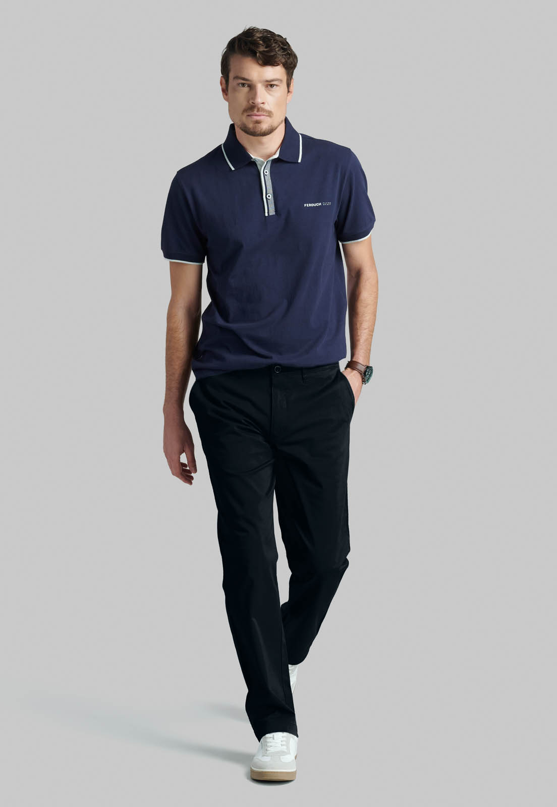 PANTALON BLACK TWILL WITHOUT PLEATS BUSINESS - 5