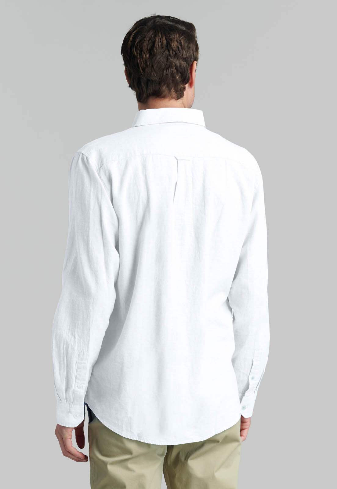 CAMISA SPORT LINO LOWELL WHITE - 4