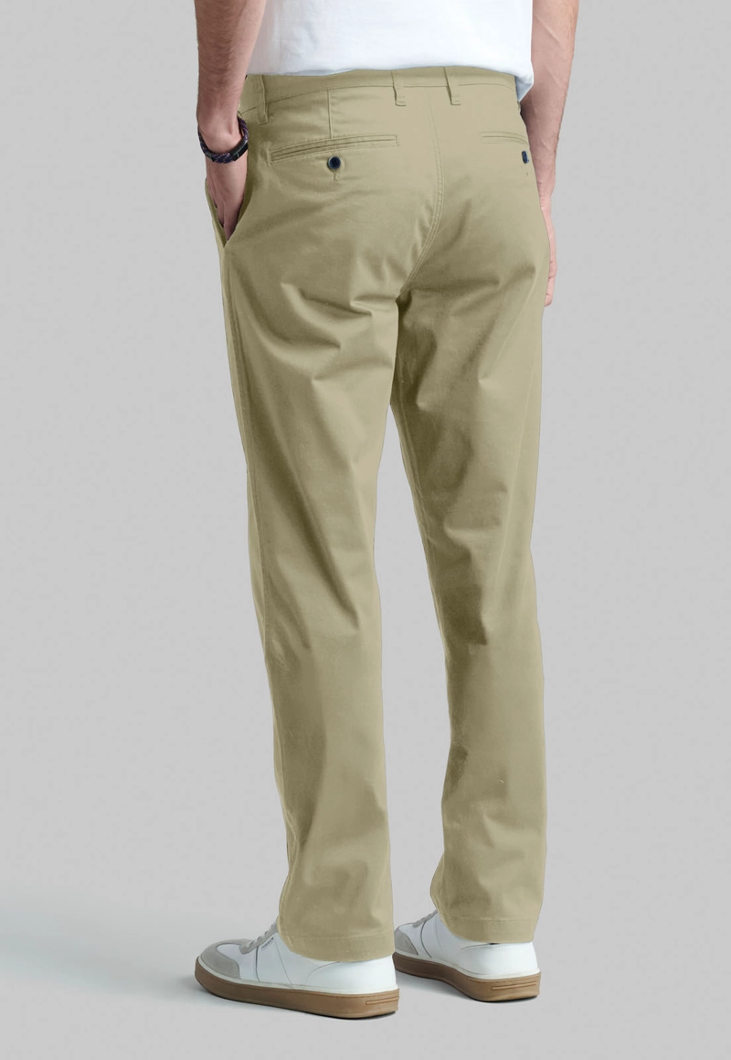 PANTALON BUSINESS TWILL WITHOUT PLEATS KHAKI - 4