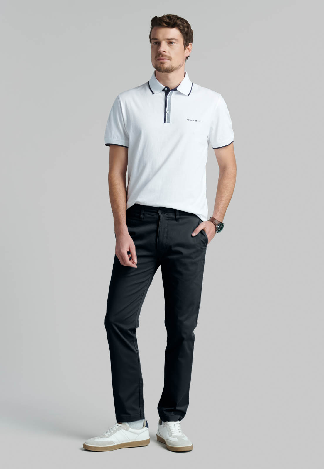 PANTALON BUSINESS TWILL SLIM /31 BLACK - 2
