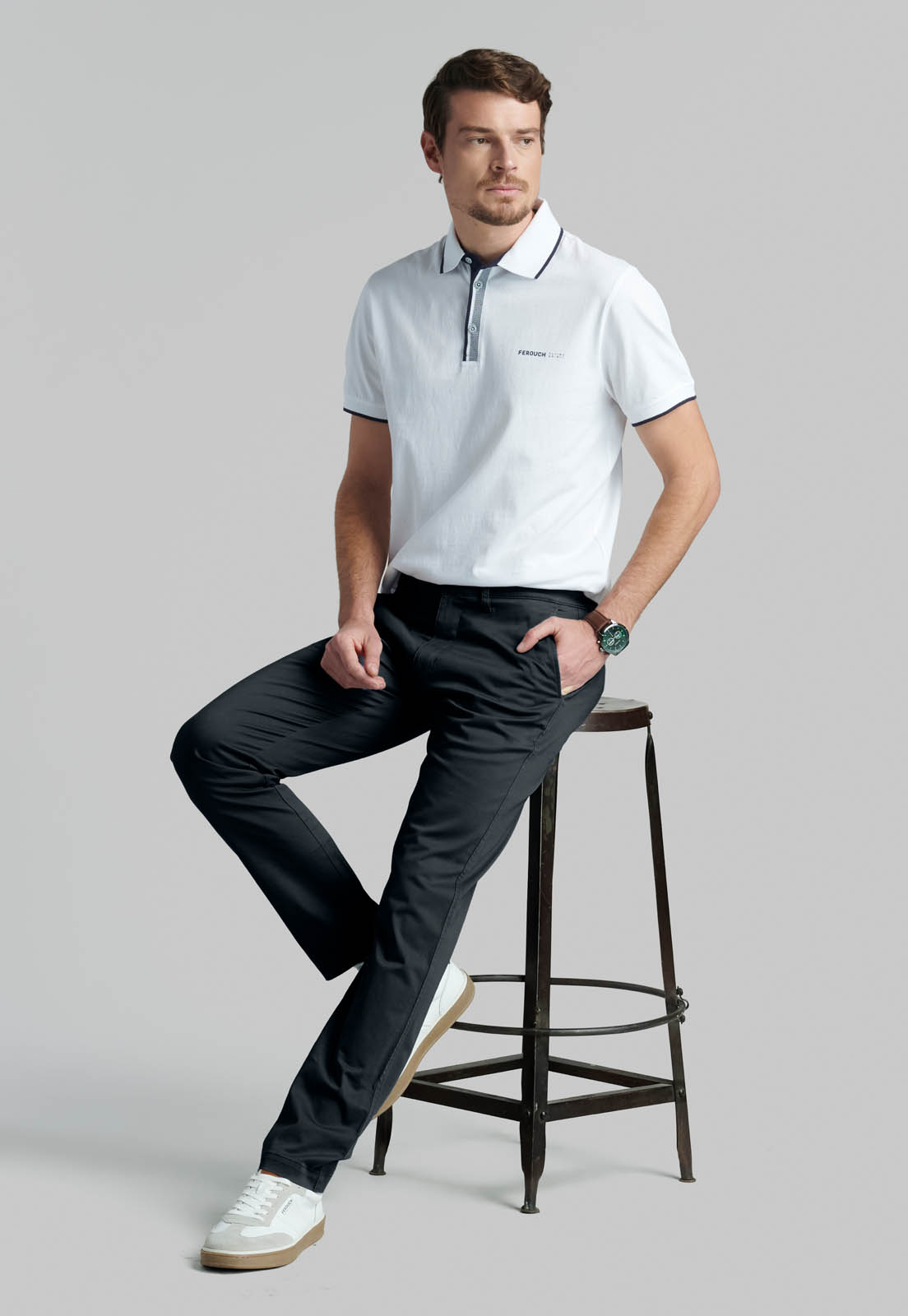 PANTALON BUSINESS TWILL SLIM /31 BLACK - 5