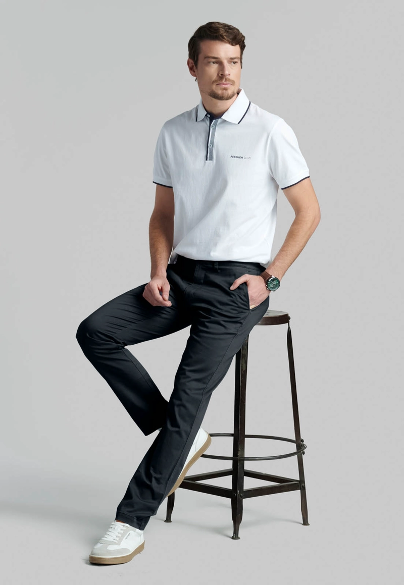 PANTALON BUSINESS TWILL SLIM /31 BLACK - 5