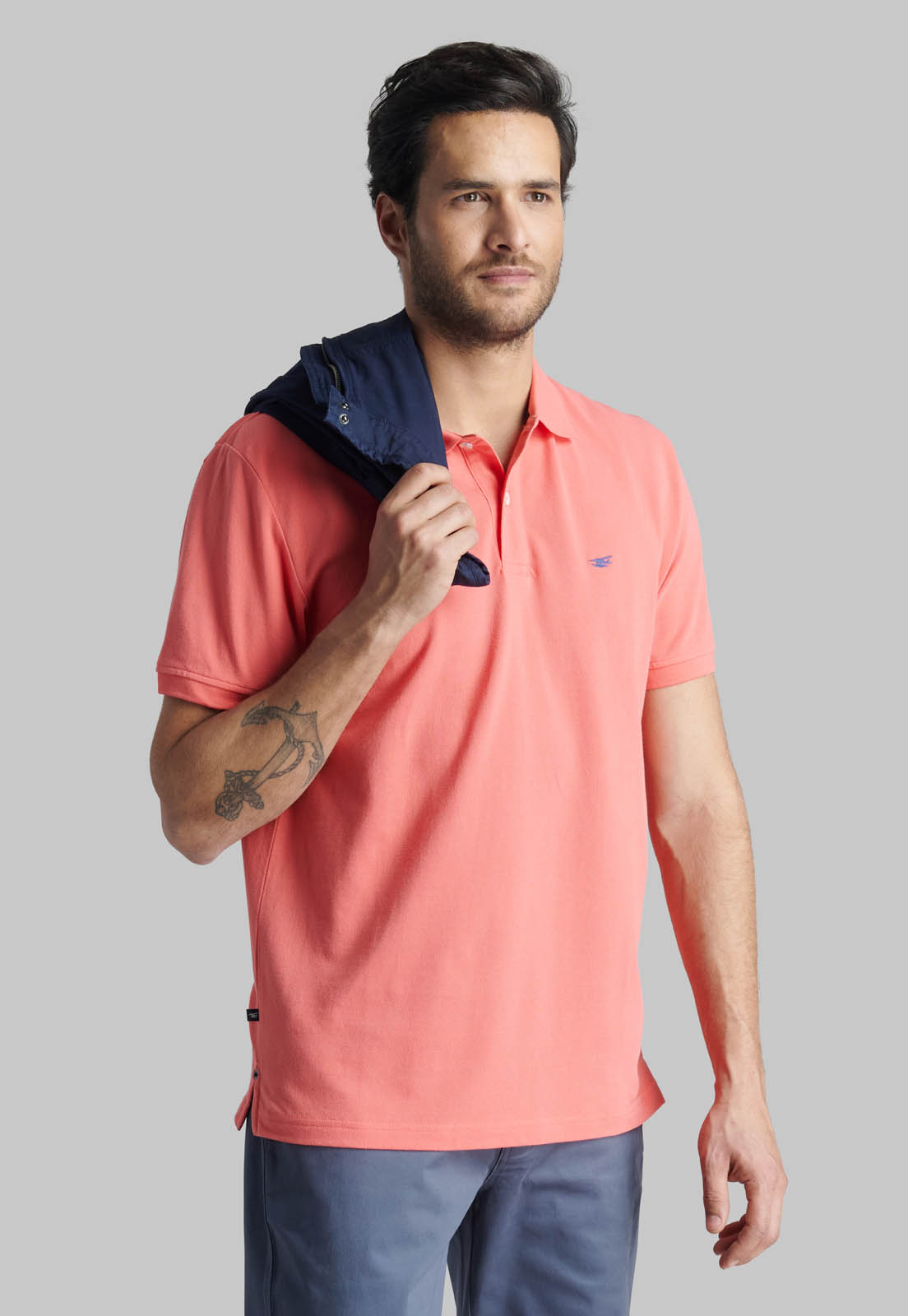 POLERA PIQUE BASICA LT CORAL - 5