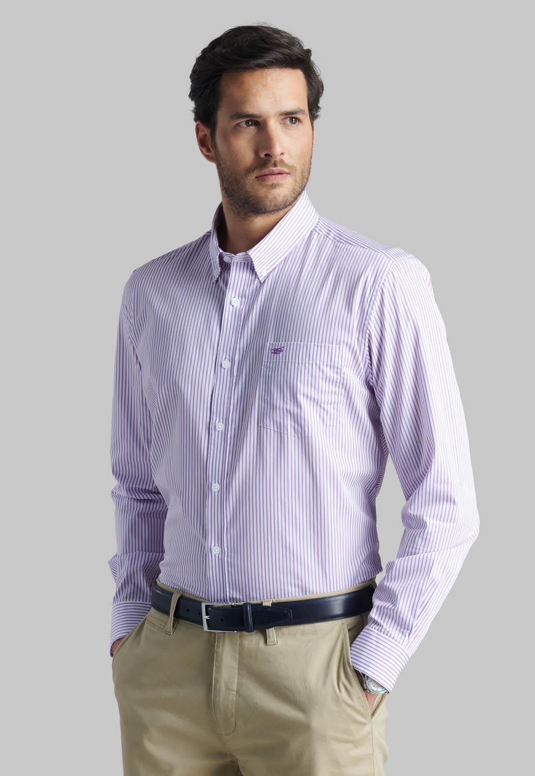 CAMISA FAIRFIELD LILA - 1