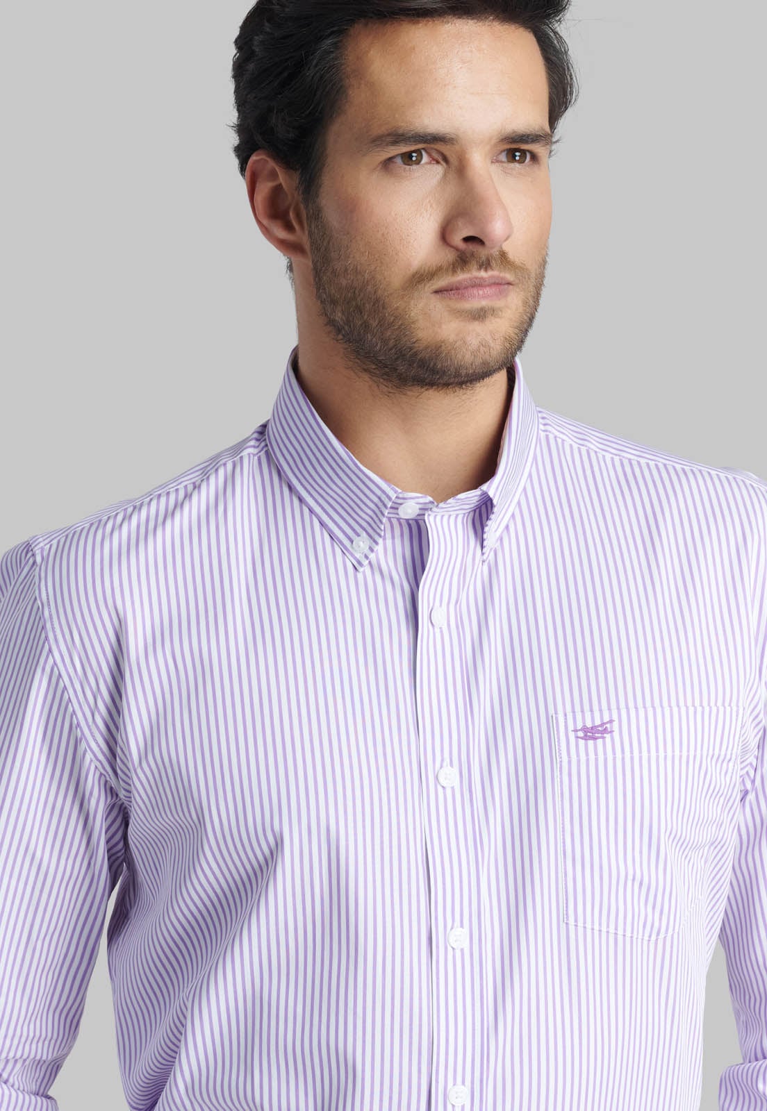 CAMISA FAIRFIELD LILA - 3