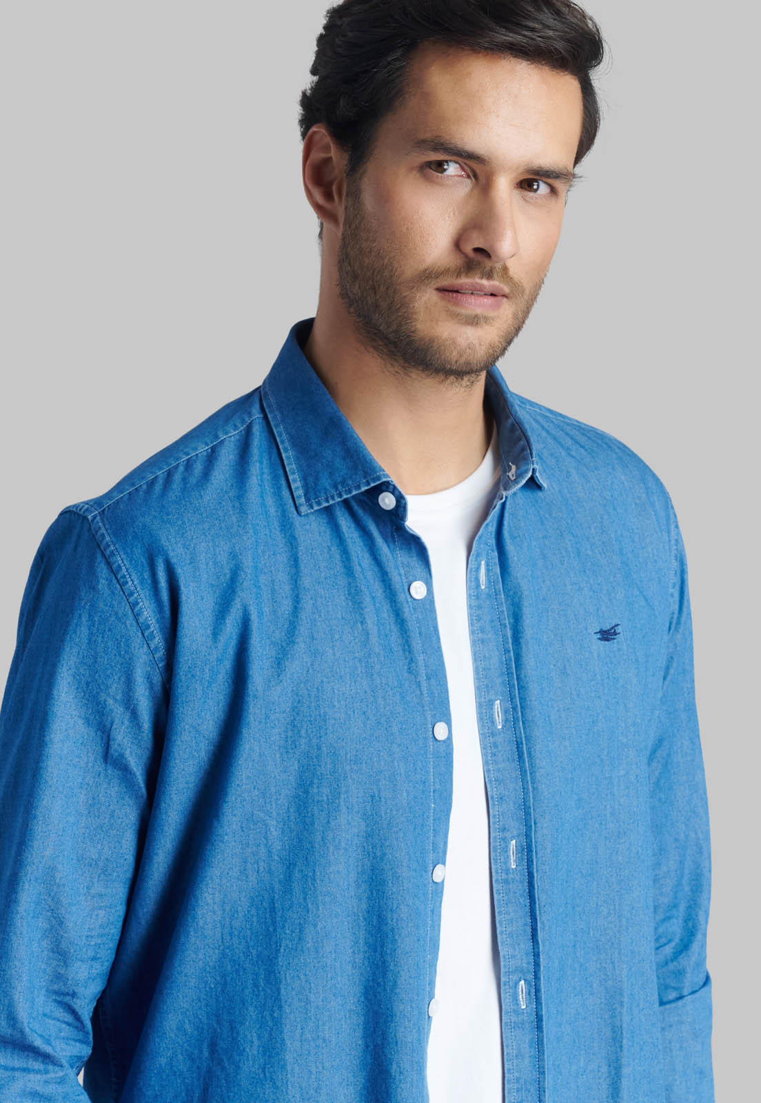 CAMISA DENIM MANHATTAN BLUE - 3