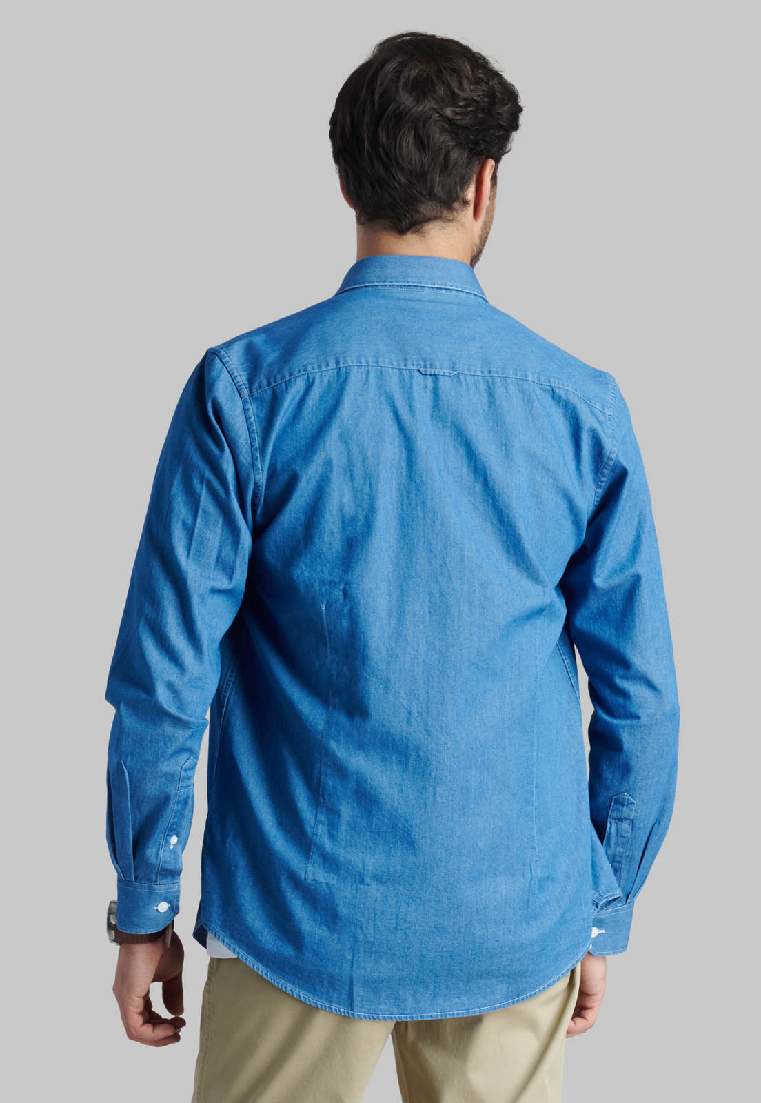 CAMISA DENIM MANHATTAN BLUE - 4