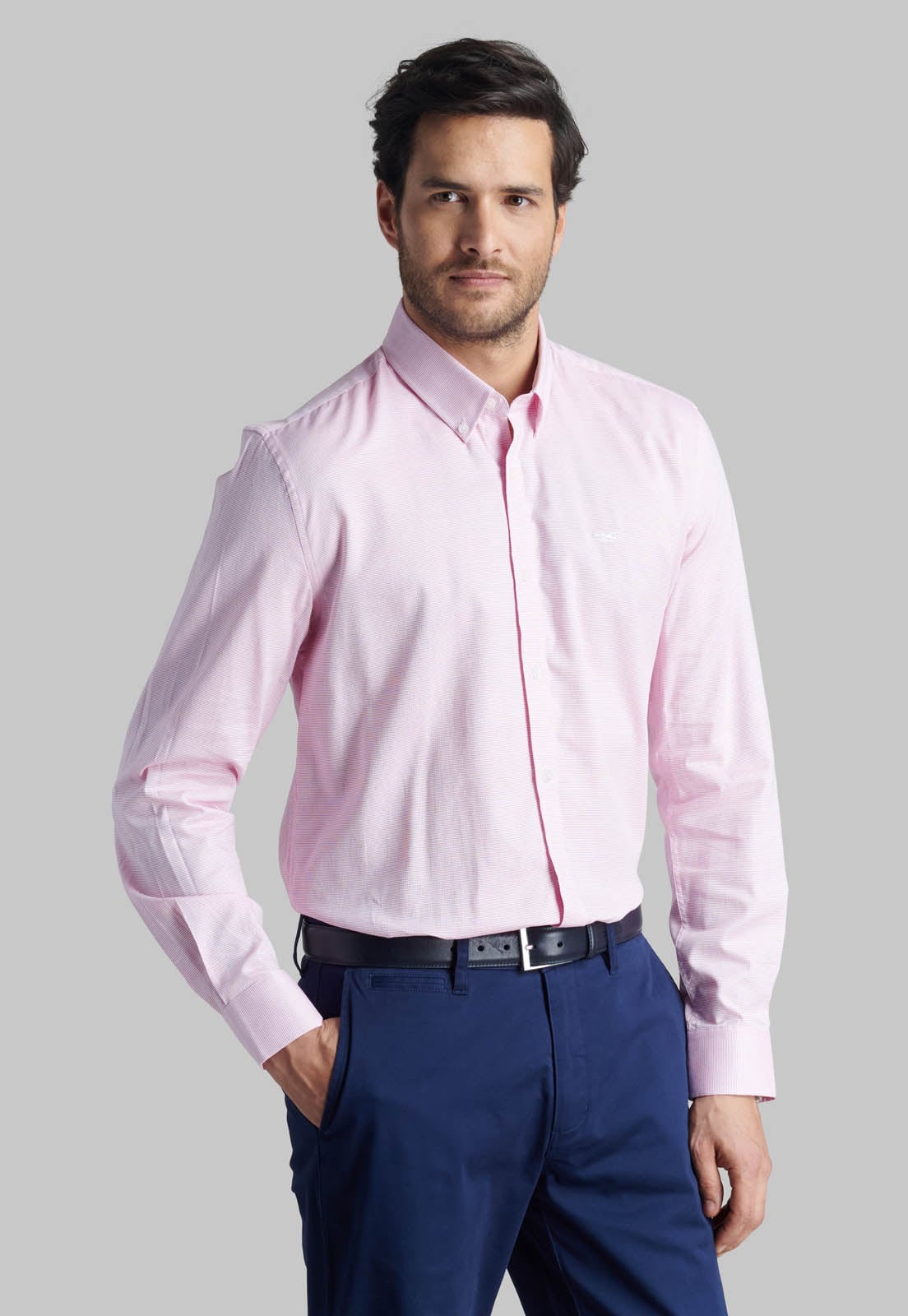 CAMISA CLAREMONT FUCSIA - 1
