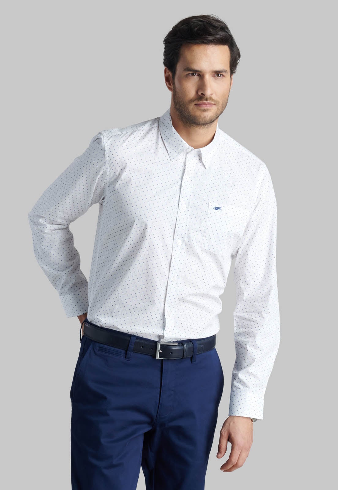 CAMISA ALBANY WHITE - 1