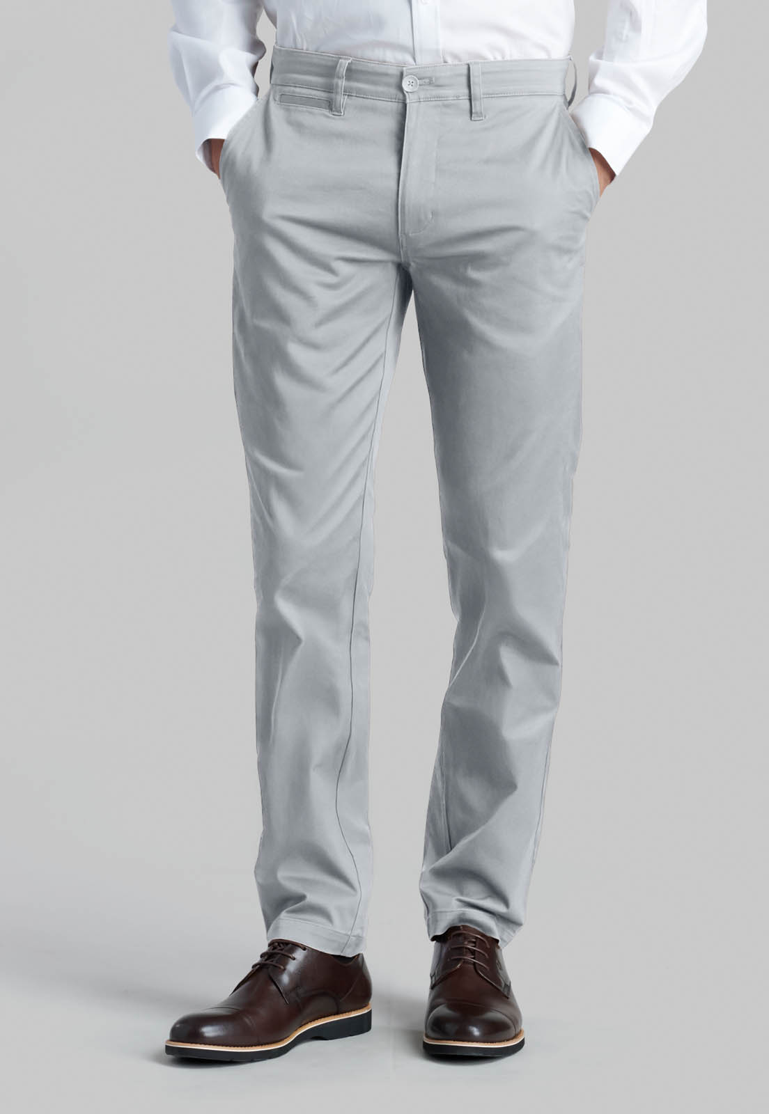 PANTALON TWILL SLIM /33 DK ASH - 1