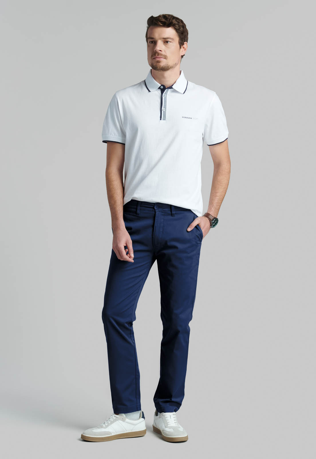 PANTALON TWILL SLIM /31 BUSINESS DK.BLUE - 2