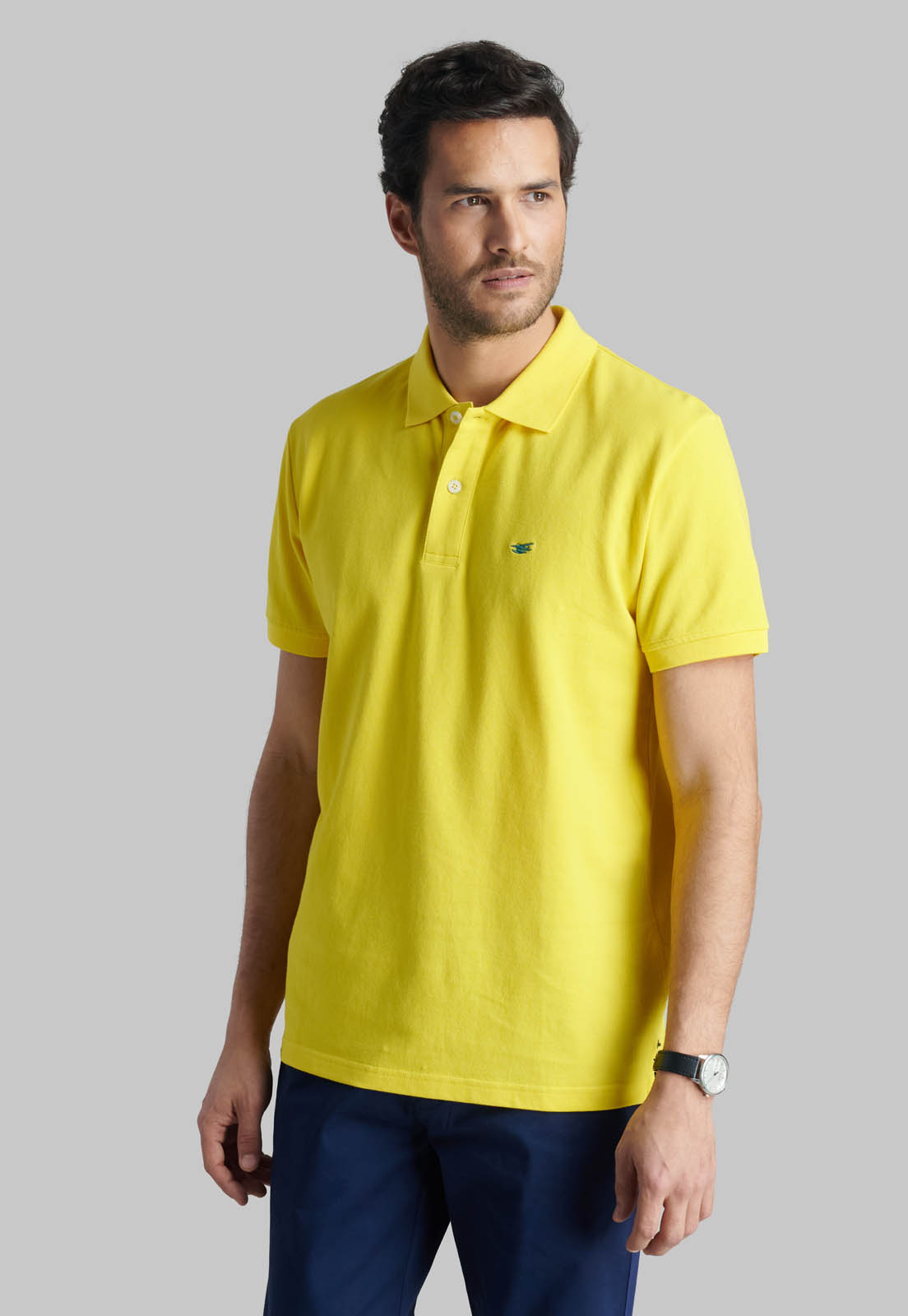 POLERA PIQUE BASICA YELLOW - 1