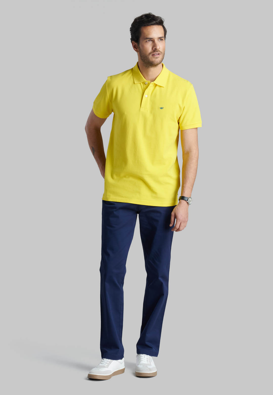 POLERA PIQUE BASICA YELLOW - 2