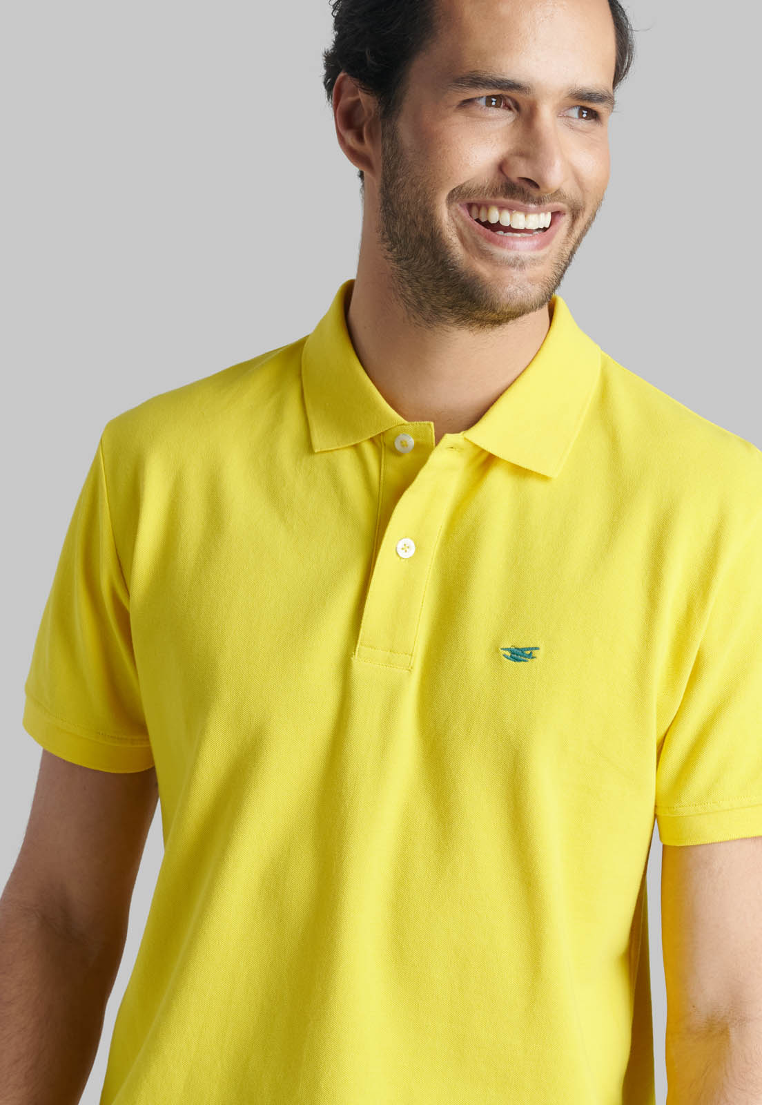 POLERA PIQUE BASICA YELLOW - 3