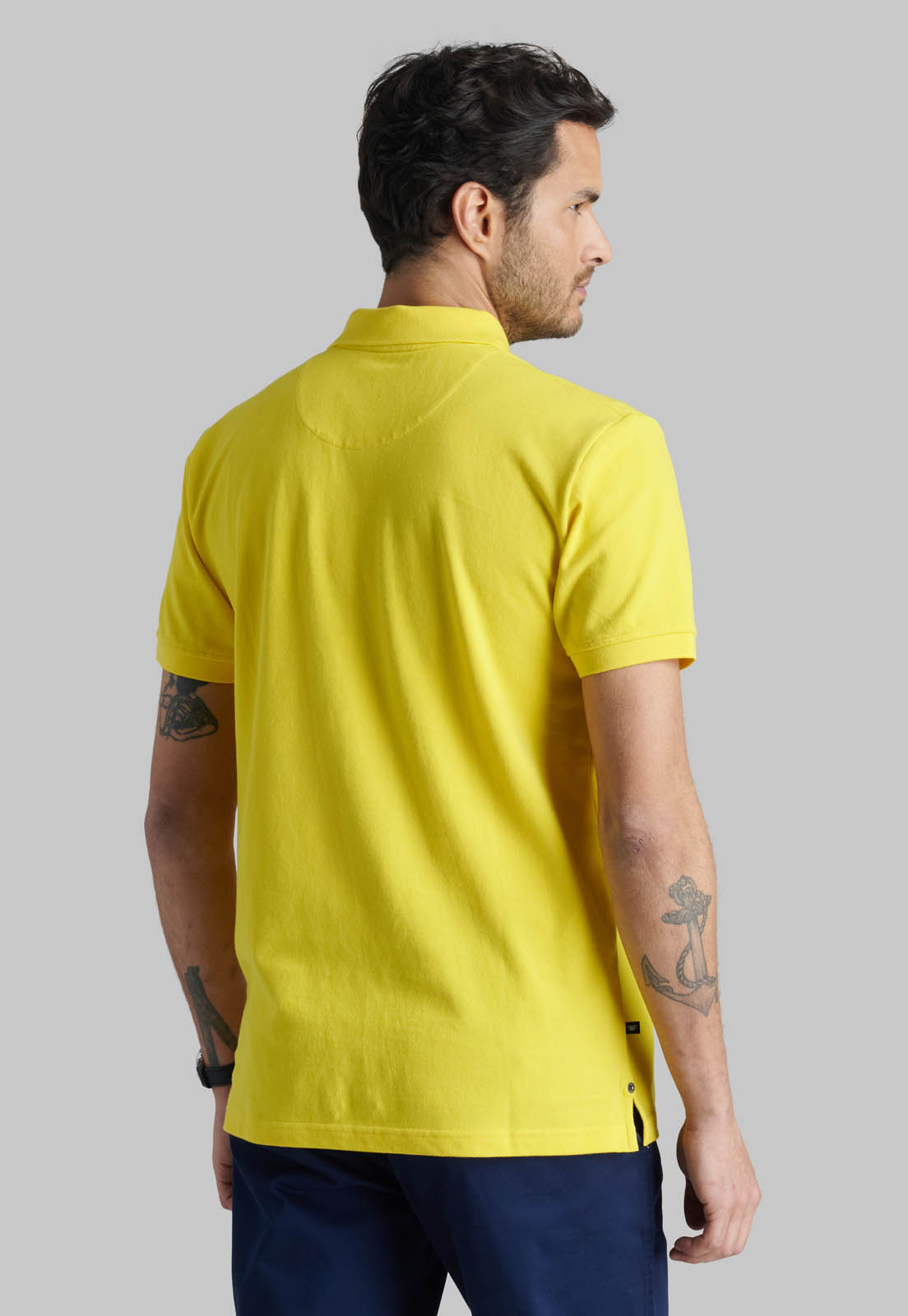 POLERA PIQUE BASICA YELLOW - 4