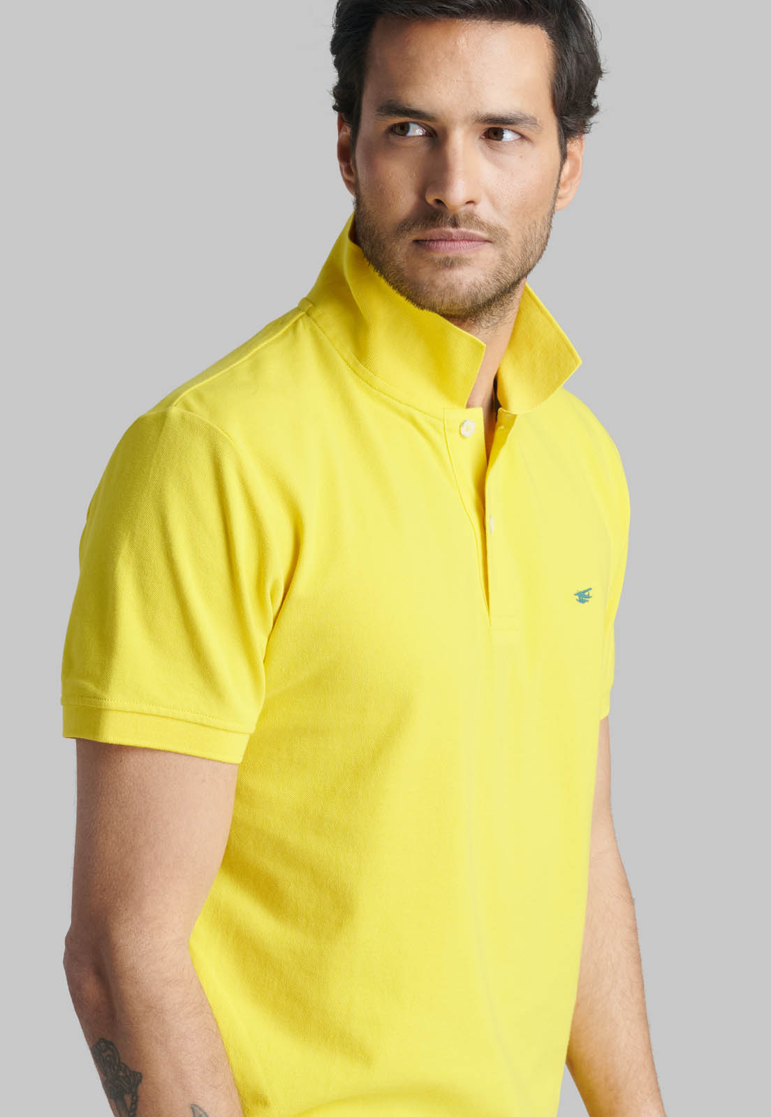 POLERA PIQUE BASICA YELLOW - 5