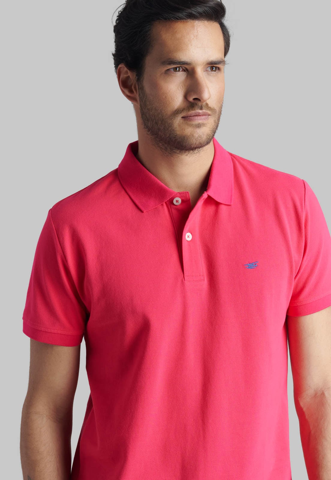 POLERA PIQUE BASICA FUCSIA - 3