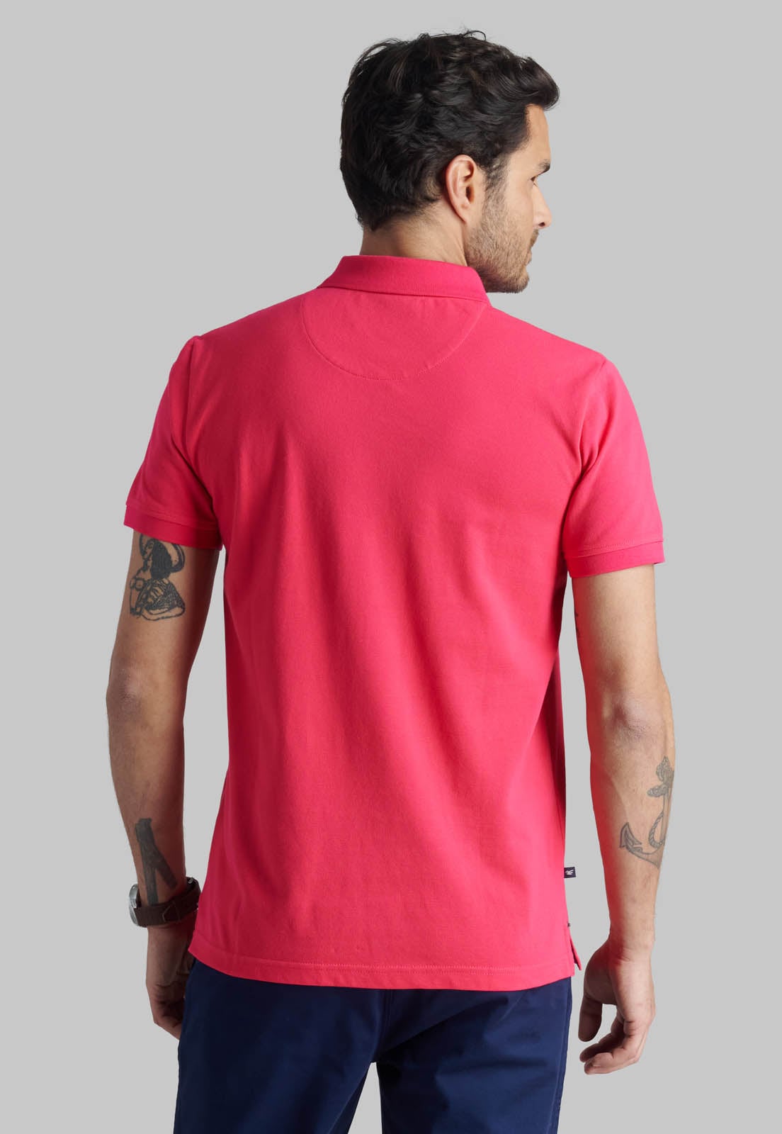 POLERA PIQUE BASICA FUCSIA - 4