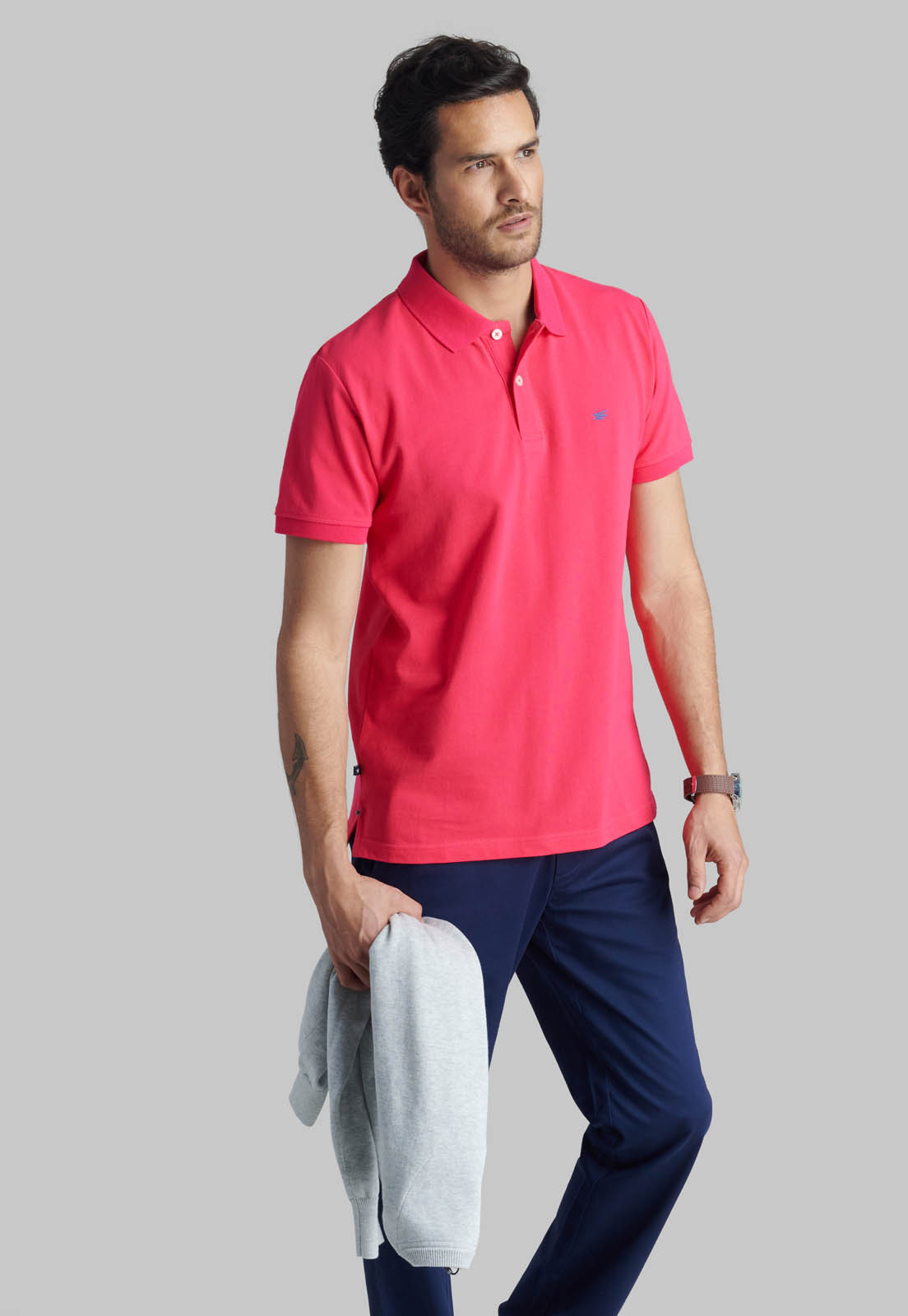 POLERA PIQUE BASICA FUCSIA - 5