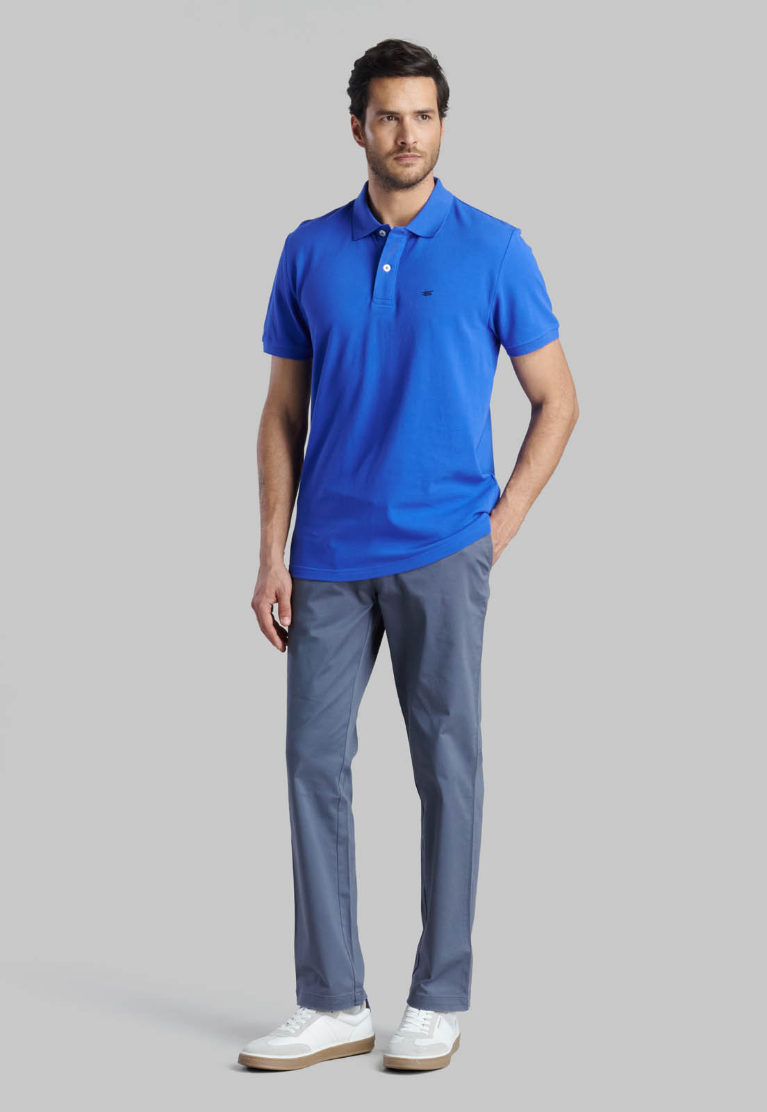 POLERA PIQUE BASICA INDIGO - 2