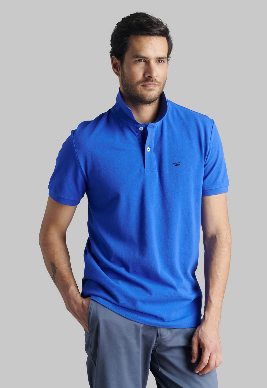 POLERA PIQUE BASICA INDIGO - 5