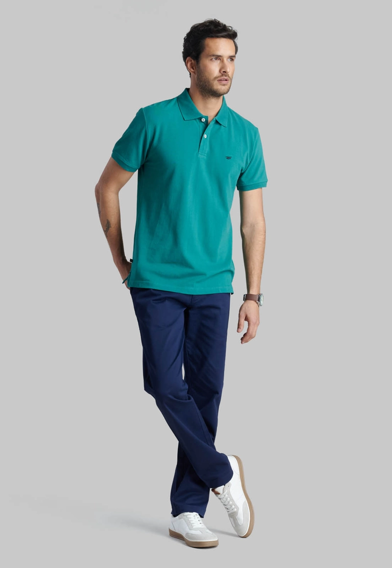 POLERA PIQUE BASICA GREEN - 2