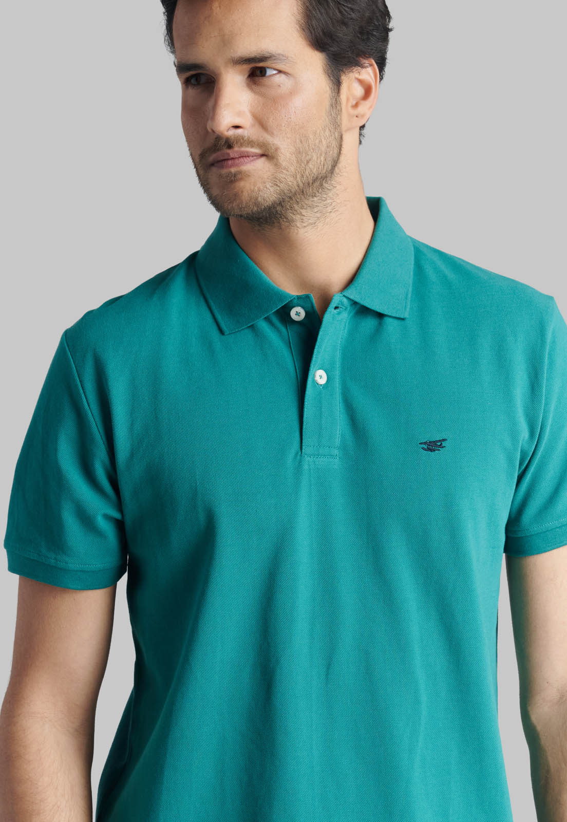 POLERA PIQUE BASICA GREEN - 3