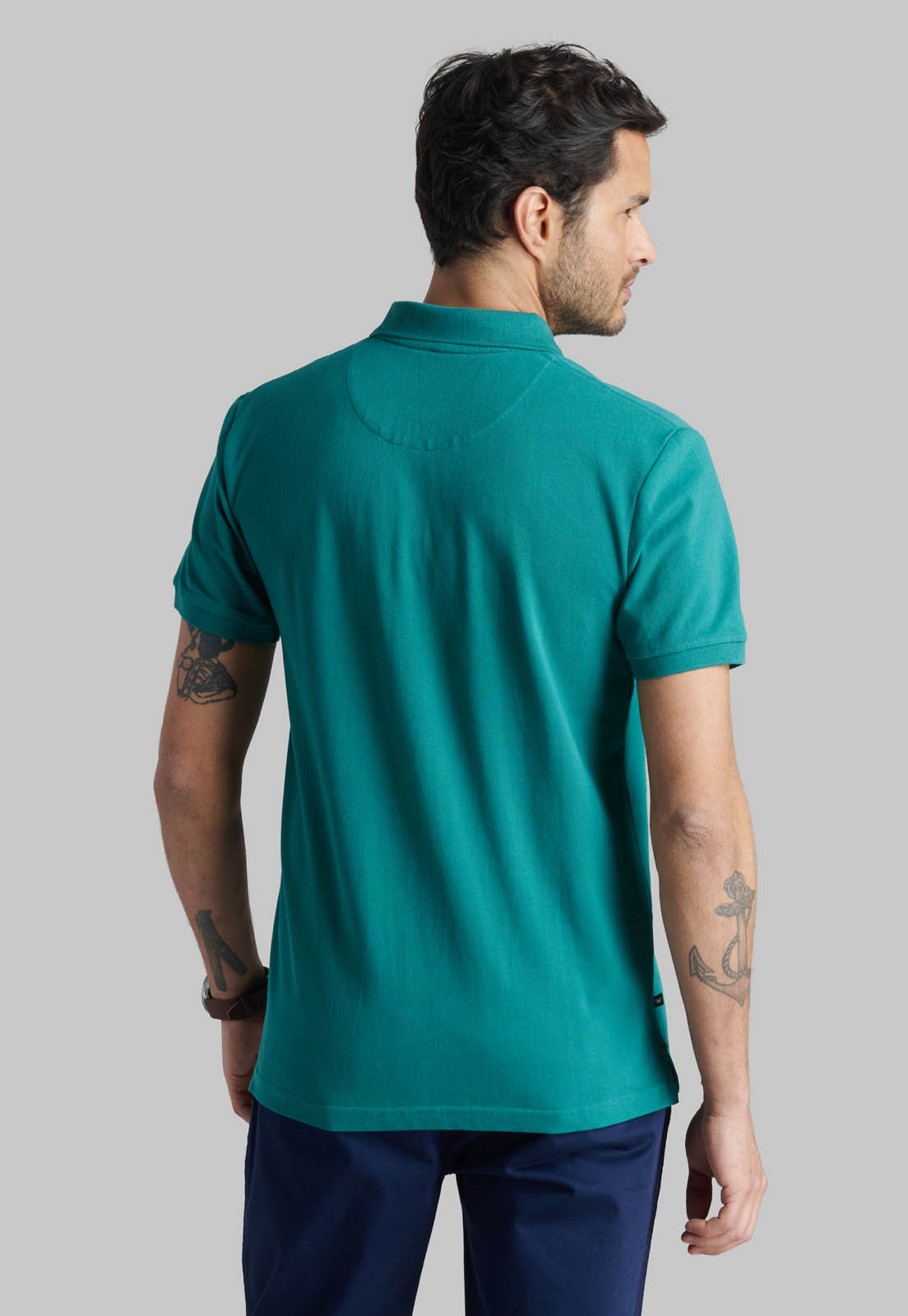 POLERA PIQUE BASICA GREEN - 4