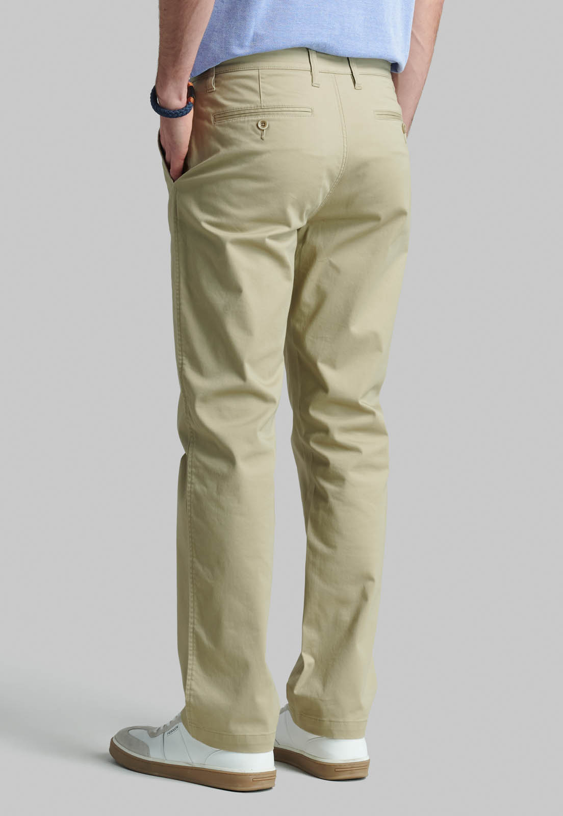 PANTALON BUSINESS TWILL WITHOUT PLEATS L/31 KHAKI - 4