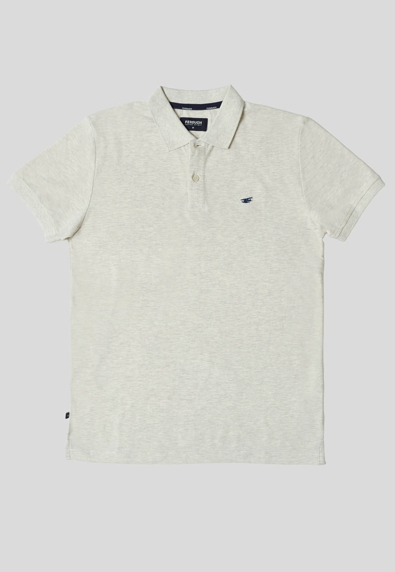POLERA PIQUE BASICA MARBLE MELANGE - 1