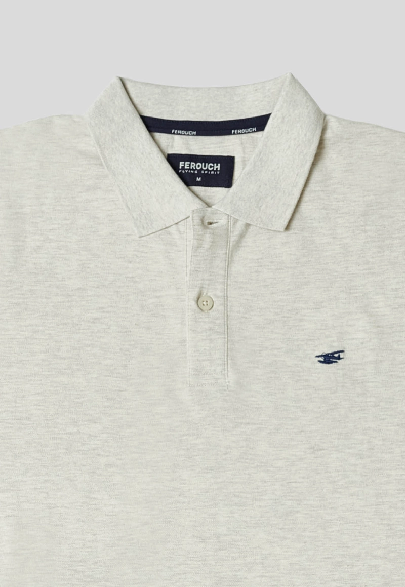 POLERA PIQUE BASICA MARBLE MELANGE - 2