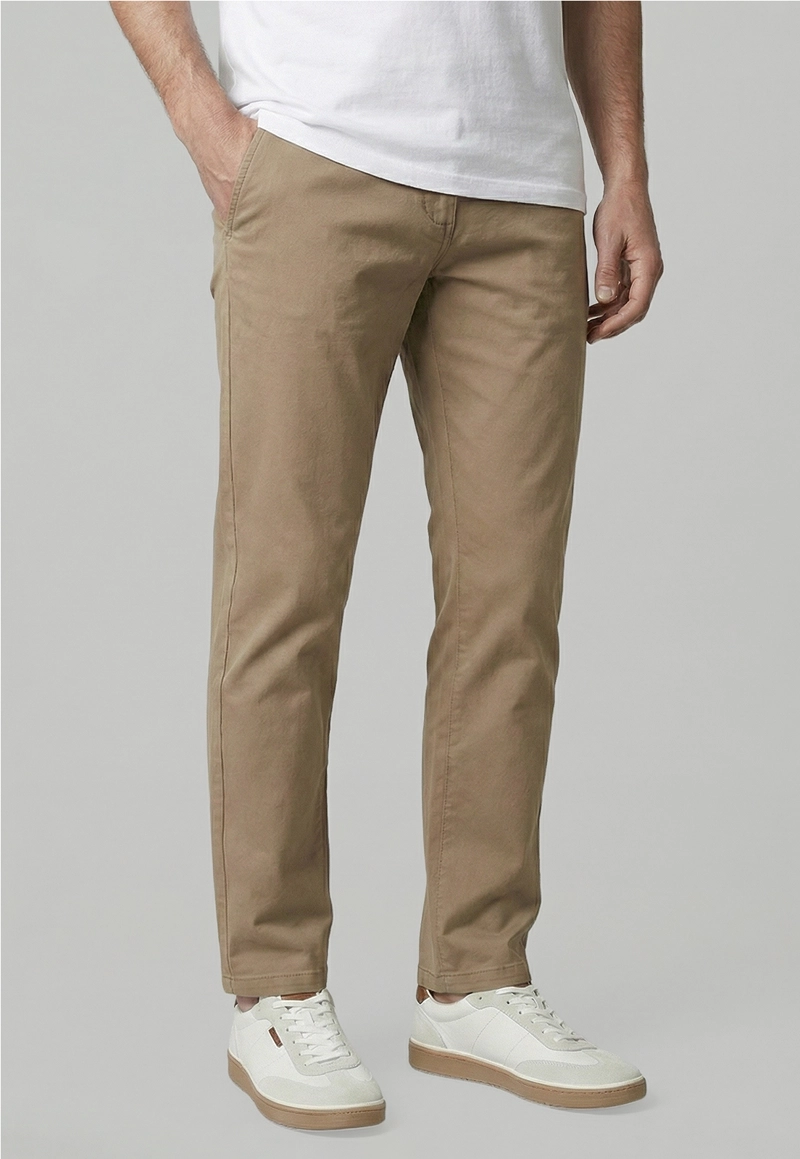 PANTALON SLIM TWILL L/33 KHAKI - 1
