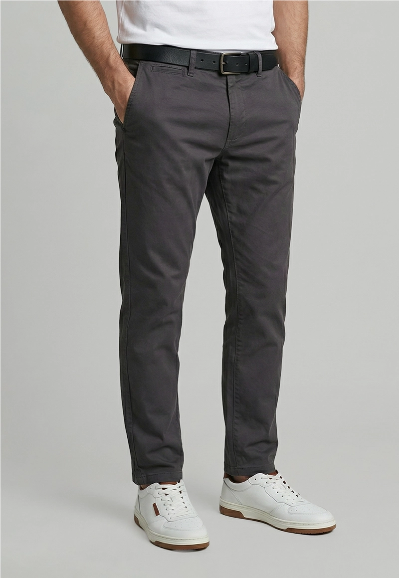 PANTALON TWILL SLIM /31 DK GREY - 1
