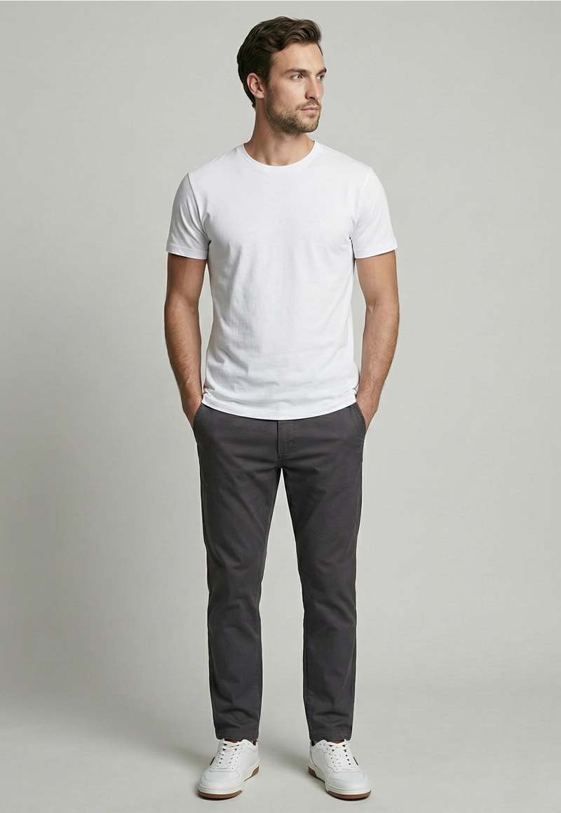 PANTALON TWILL SLIM /31 DK GREY - 2