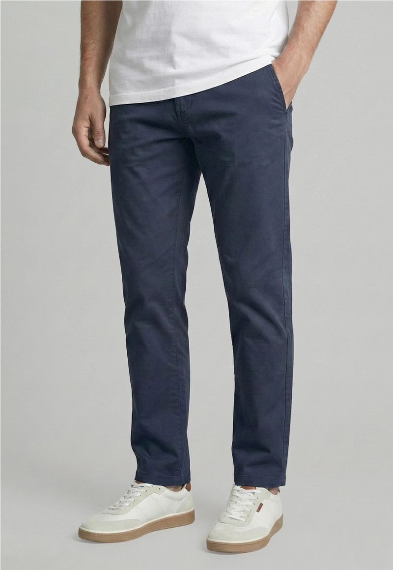 PANTALON SLIM TWILL L/33 STEEL - 1